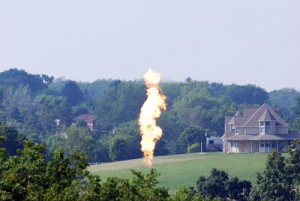 Rodenski-37 gas flare in Hickory Pennsylvania