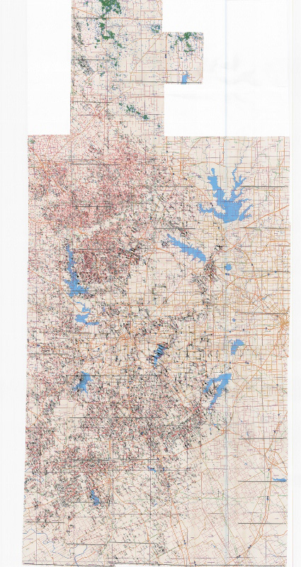 map showing impact shale gas drilling on Texas