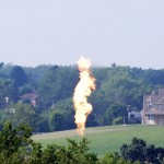 gas flare in Hickory Pennsylvania