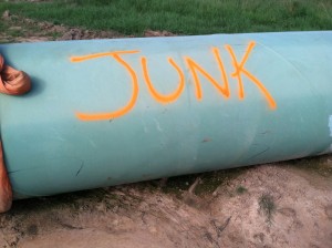 Damaged section of Keystone pipeline 
