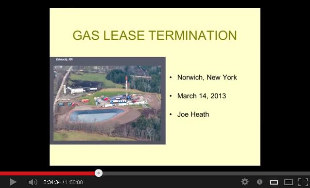 Gas Lease Termination