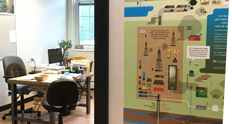 the doorway into the DCS office at the Narrowsburg Union